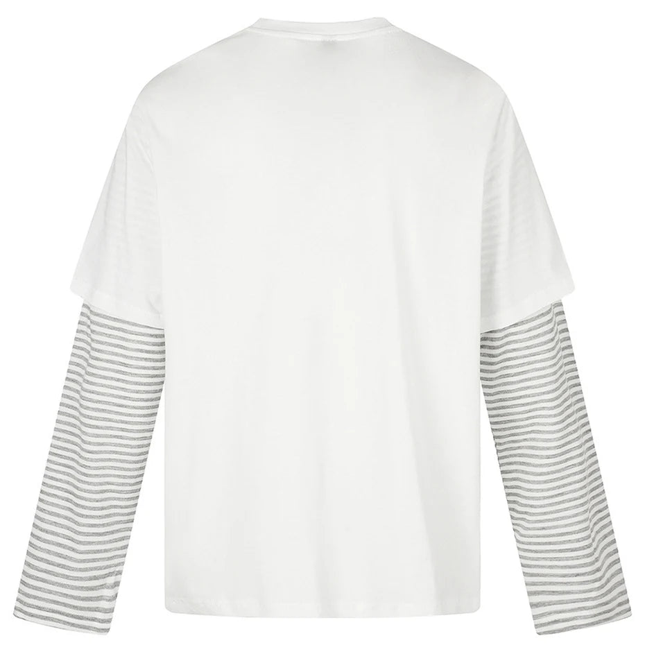 Loose Vintage Oversized Long Sleeve Tee — detail shot