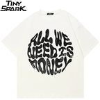Y2K Black Faded T-Shirt — back view