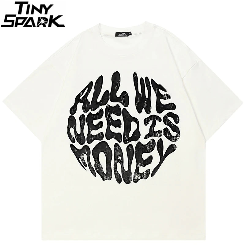 Y2K Black Faded T-Shirt — back view