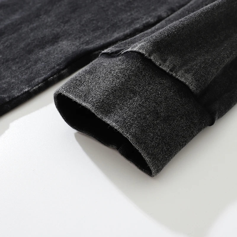 Washed Loose Long Sleeve Tee — fit shot