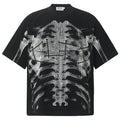 Y2K Skeleton Graphic Oversized T-Shirt — back view
