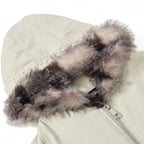 Vintage Padded Fur Oversized Puffer Jacket — fit shot