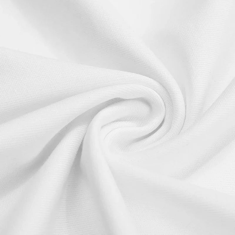 Freak White Graphic T-Shirt — fit shot
