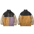 Color Block Fur Coat — fit shot