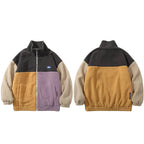 Color Block Fur Coat — fit shot