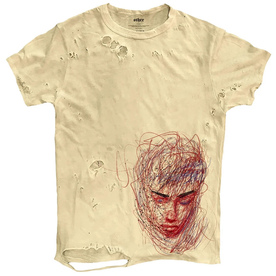Ripped Vintage Graphic T-Shirt — side view