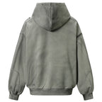 Vintage Zip Oversized Jacket — front view