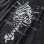 Skeleton Graphic Loose T-Shirt — detail shot
