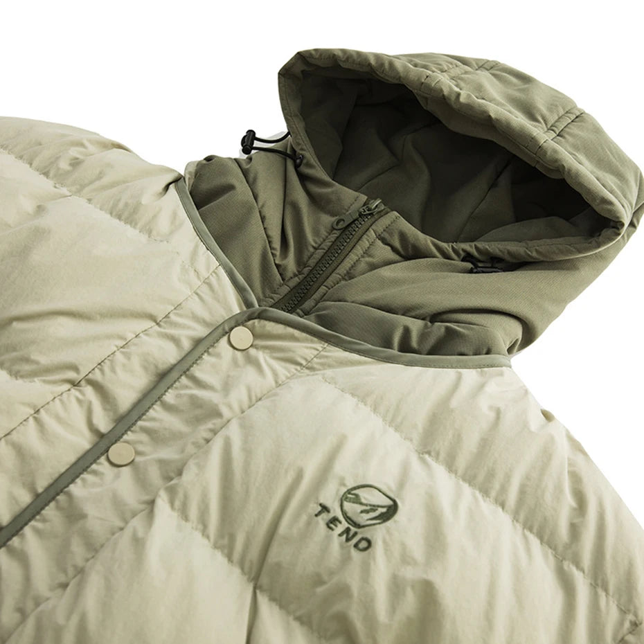 Vintage Padded Oversized Puffer Jacket — fit shot