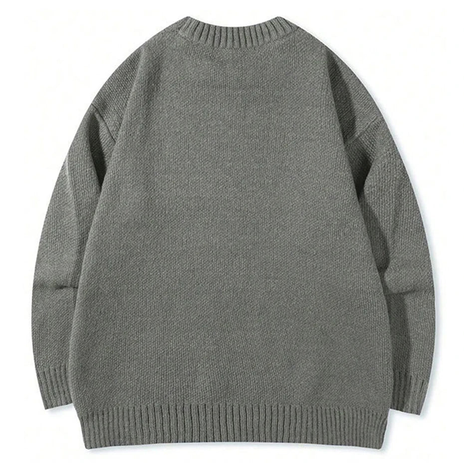 Sweaters Y2K Knit Oversized Sweater — front view
