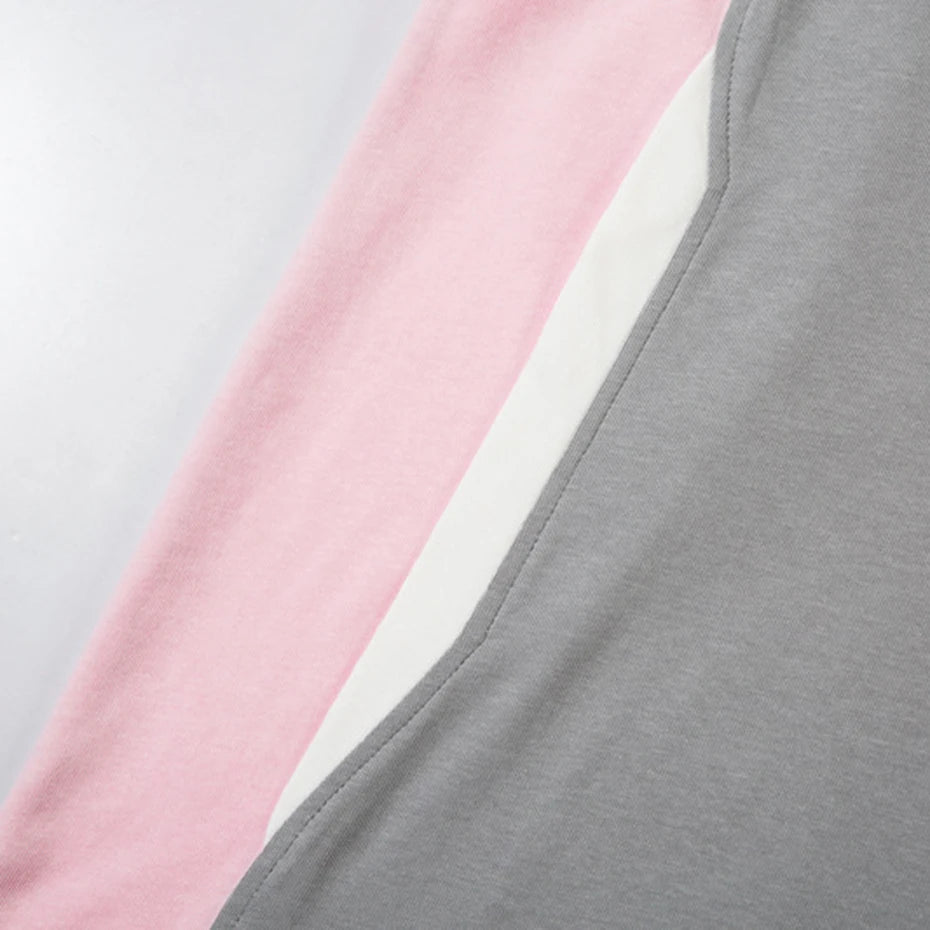 Y2K Print Oversized T-Shirt — fabric close-up