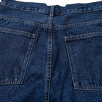Y2K Blue Loose Denim Shorts — fit shot