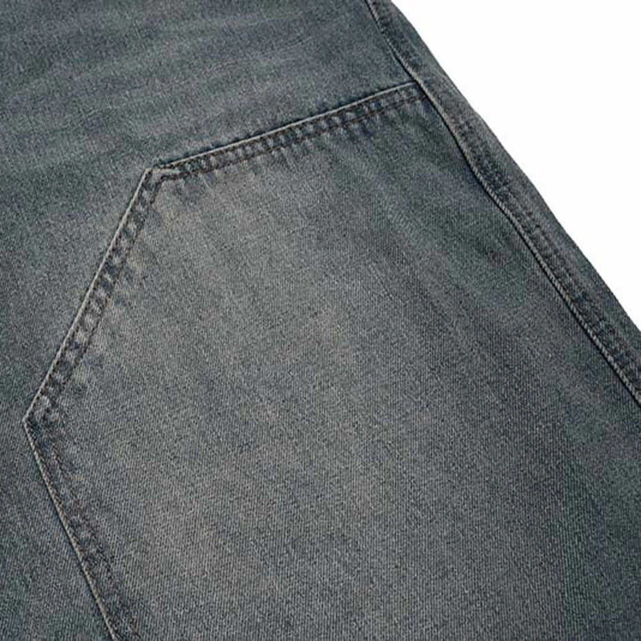 Vintage Loose Denim Shorts — detail shot