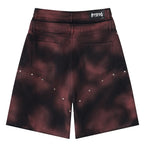 Punk Wide Leg Denim Shorts — detail shot