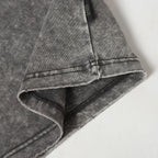 Vintage Pleated Oversized T-Shirt — fabric close-up