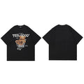 Bear Letter Print T-Shirt — detail shot