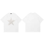 Y2K White Star Graphic T-Shirt — styling shot