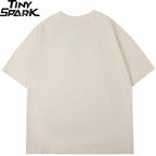 Black Cat Graphic Loose T-Shirt — back view
