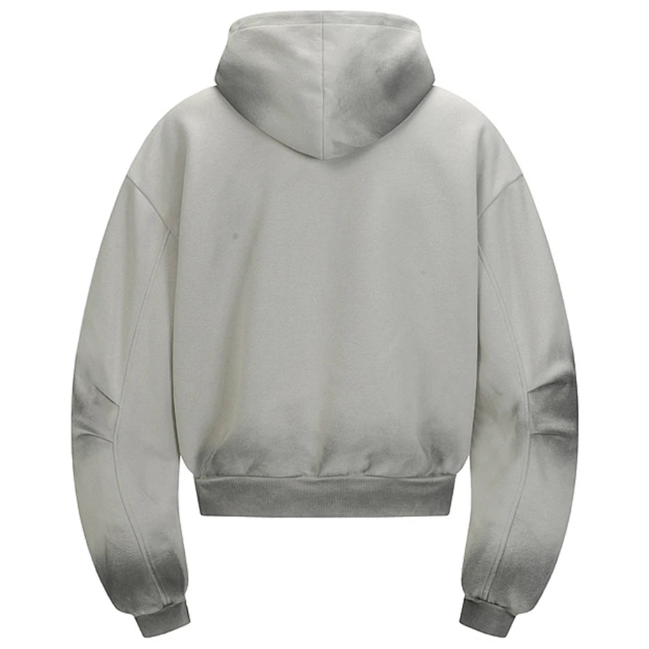 Retro Patchwork Regular Hoodie — front view