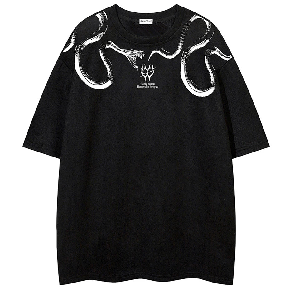 Tshirts Vintage Graphic Suede Oversized T-Shirt — styling shot