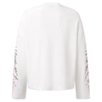 Y2K Flower Embroidered Oversized T-Shirt — detail shot