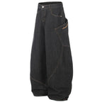 Denim Wide Leg Jeans — front view