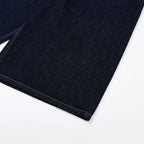 Wide Loose Denim Shorts — fabric close-up