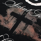 Y2K Cross Graphic Loose T-Shirt — detail shot