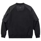 Techwear Black Car Hoodie — front view