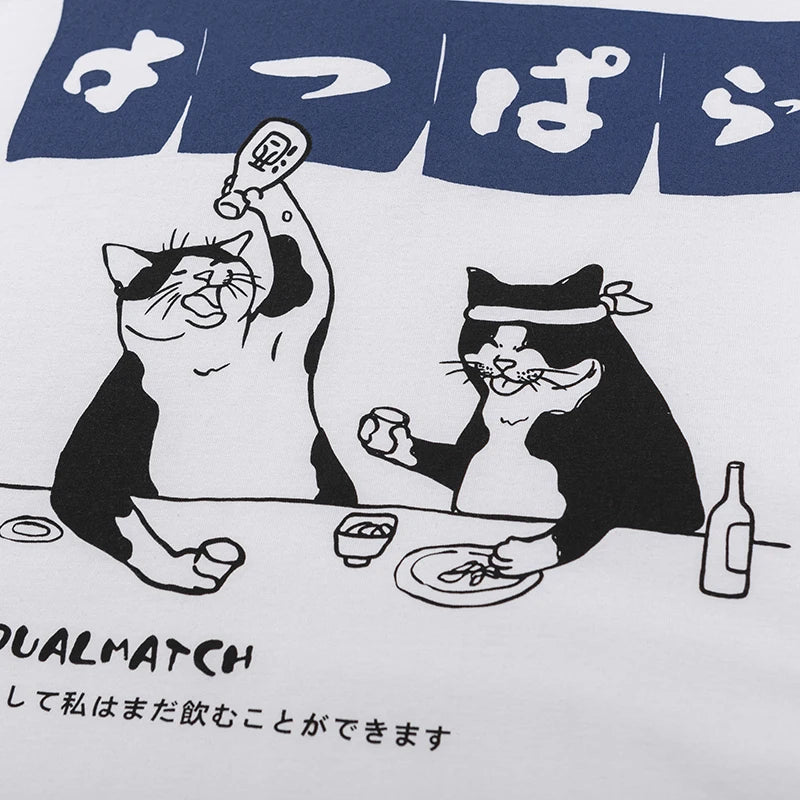Cat Cartoon T-Shirt — back view