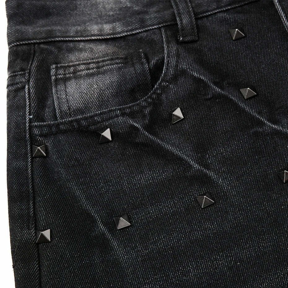 Punk Denim Baggy Jeans — fit shot