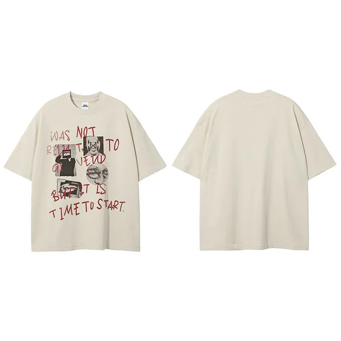 Retro Graffiti Graphic T-Shirt — fit shot