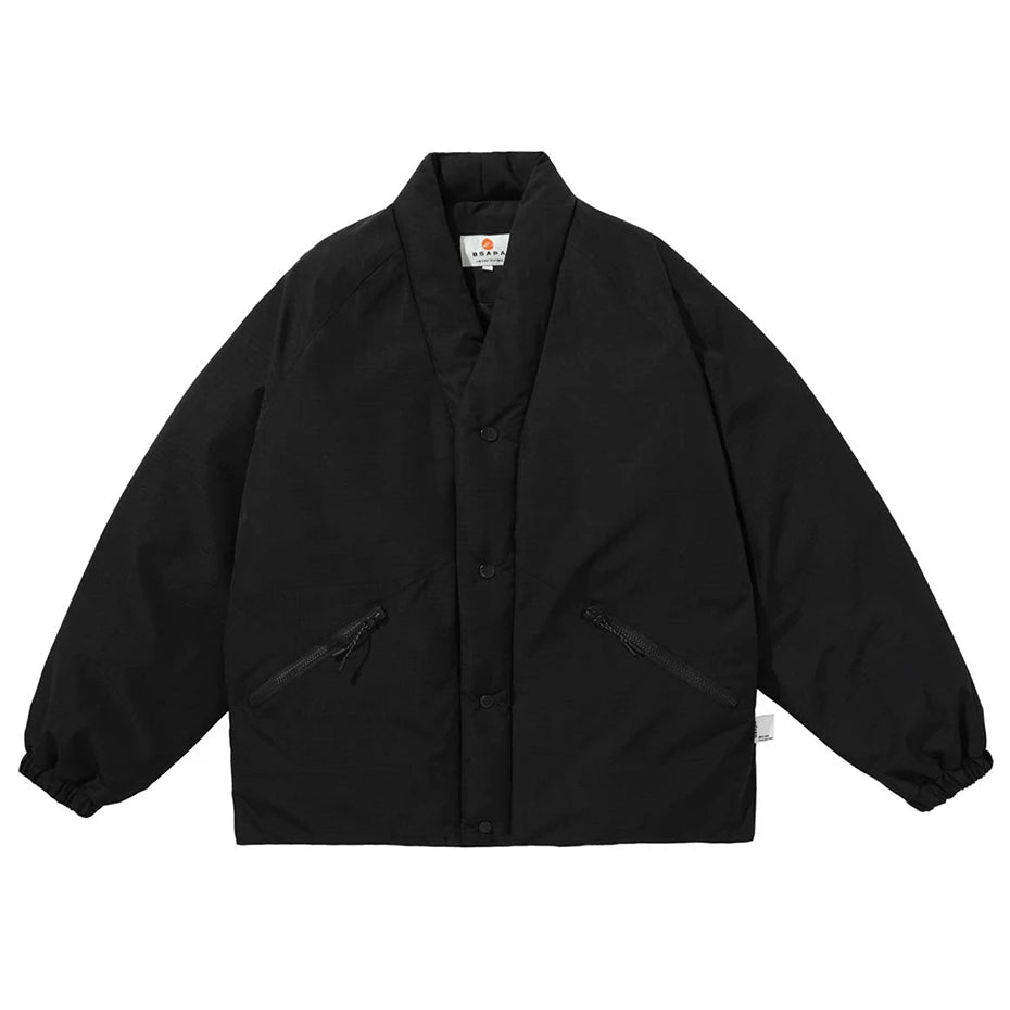 Loose Puffer Jacket — styling shot