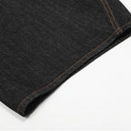 Denim Wide Leg Jeans — fabric close-up