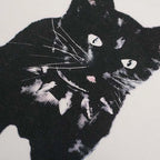 Y2K White Cat Graphic Oversized T-Shirt — detail shot