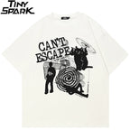 Black Cat Graphic T-Shirt — front view