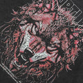 Vintage Red Wolf Graphic Oversized T-Shirt — front view