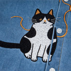 Cat Loose Shirt — fit shot