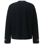 Patchwork Loose Long Sleeve Tee — front view