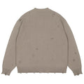 Y2K Black Ripped Knit Sweater — back view