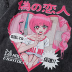 Anime Cartoon Graphic Loose T-Shirt — back view