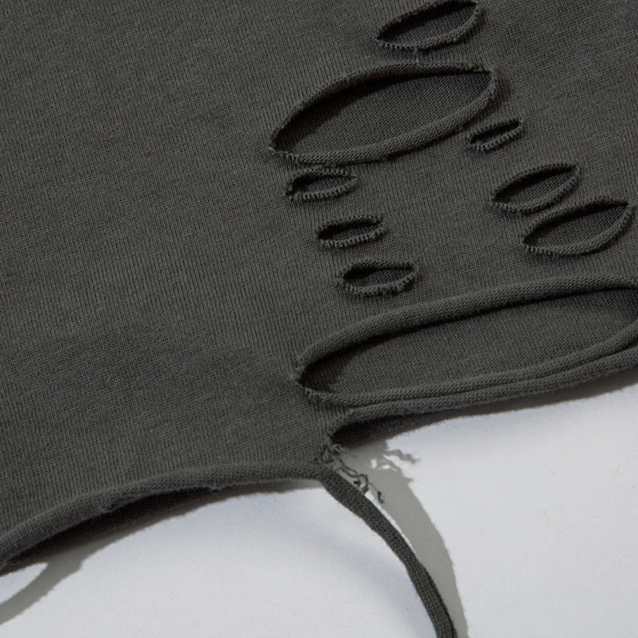 Loose Vintage Oversized T-Shirt — fabric close-up