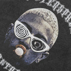 Tshirt Retro Black Washed T-Shirt — detail shot
