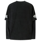 Vintage Washed Oversized Long Sleeve Tee — detail shot
