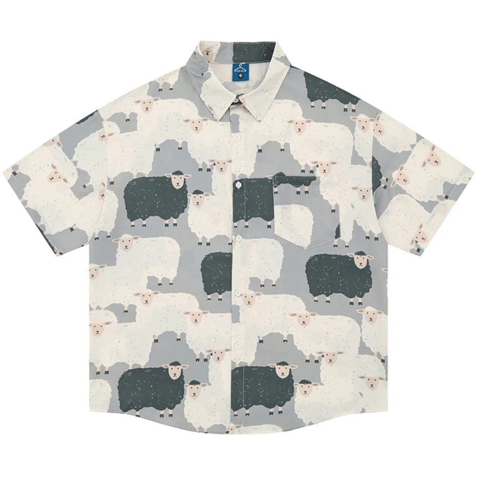 Print Loose Shirt — styling shot