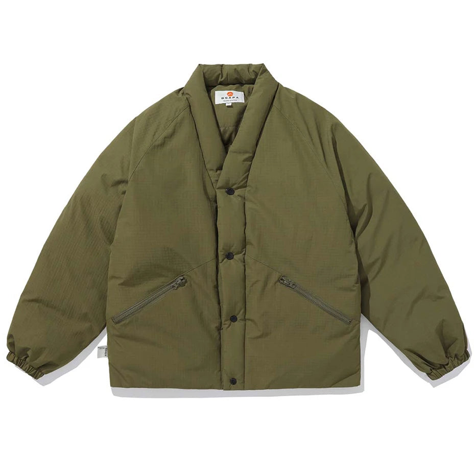 Loose Puffer Jacket — back view