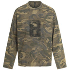 Vintage Camouflage Oversized Long Sleeve Tee — styling shot