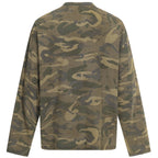 Vintage Camouflage Oversized Long Sleeve Tee — front view