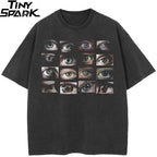 Black Eyes Washed T-Shirt — front view