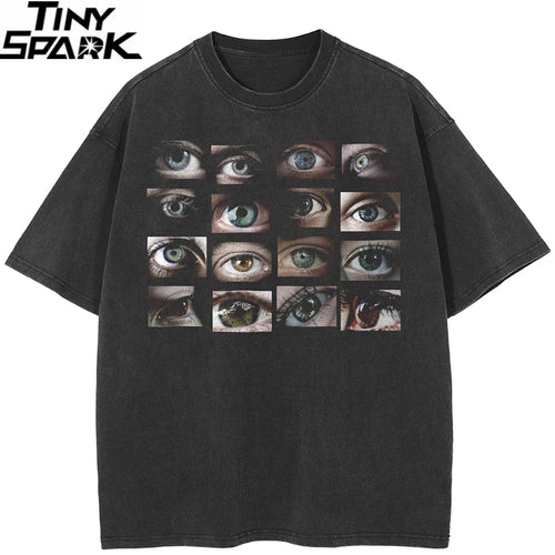 Black Eyes Washed T-Shirt — front view